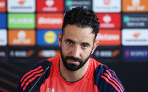 Rasmus Hojlund playing for Napoli in Serie A