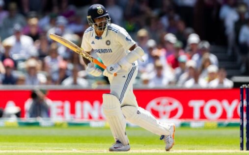 Ravichandran Ashwin bowling for the Indian national cricket team