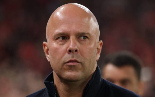 Liverpool forward Hugo Ekitike playing in a match at Anfield