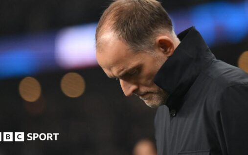 England manager Thomas Tuchel looking thoughtful on the touchline during the international friendly match against Uruguay