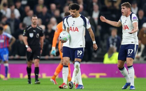 Igor Tudor looking tense on the Tottenham Hotspur touchline during a Premier League match