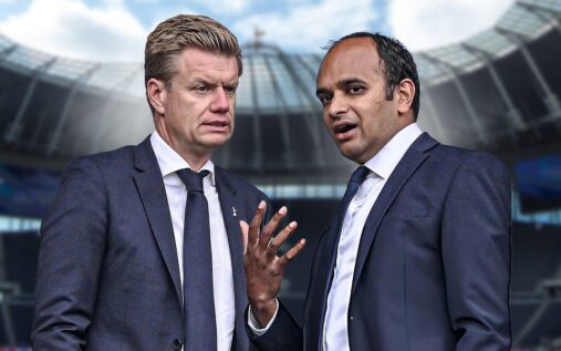 Sean Dyche standing on the touchline giving instructions during a match