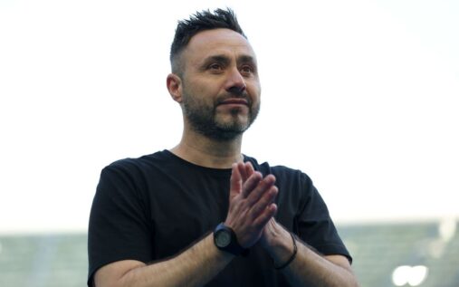 Roberto De Zerbi issuing instructions from the touchline during a match