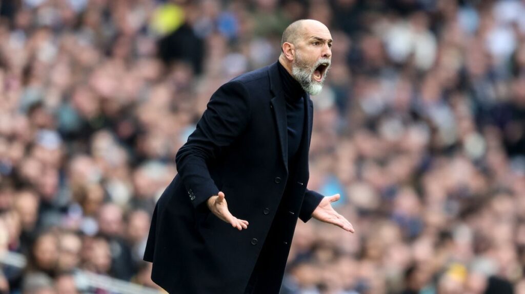 Igor Tudor looking concerned on the touchline during a Premier League match