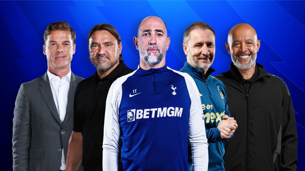 West Ham United and Tottenham Hotspur players contesting a ball during a Premier League match