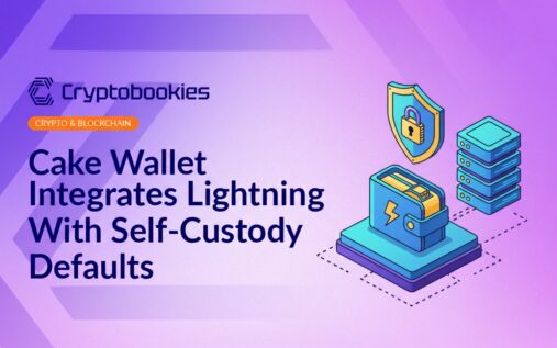 Isometric digital wallet on platform, shield with lock symbol, connected to a stacked server with network links.
