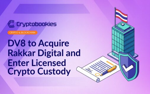 Signed contract with pen on table, modern office building displaying Thai flag, shield with checkmark badge overlay.