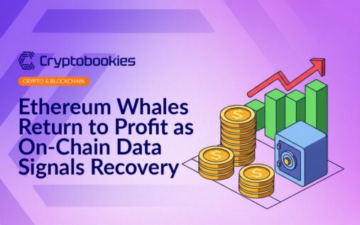 Stack of gold coins next to an upward bar chart with resistance line and a secure server vault in the background