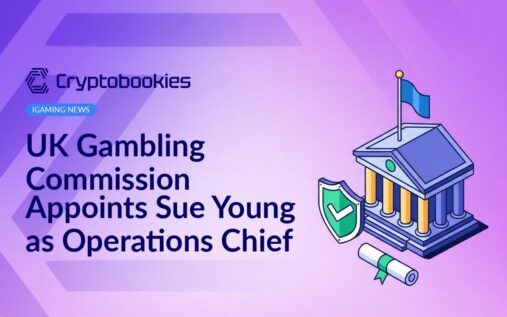 Government building with a UK flag, shield featuring a green checkmark, and an approved document icon overlaid