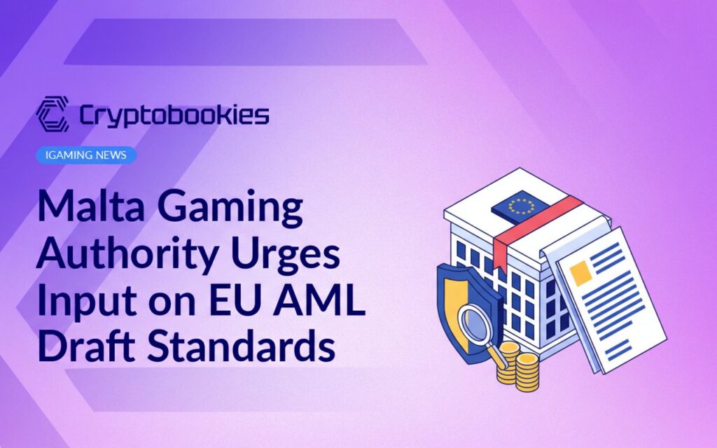 EU government building beside stacked compliance documents and shield with magnifying glass over scattered coins