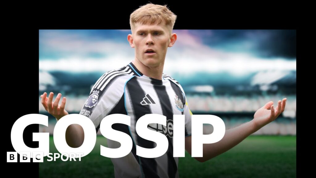 Newcastle United left-back Lewis Hall looking focused during a Premier League football match