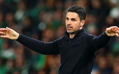 Oscar Mingueza playing for Celta Vigo during a Spanish La Liga football match.