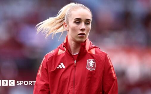 Missy Bo Kearns of Aston Villa Women looking thoughtful on the pitch