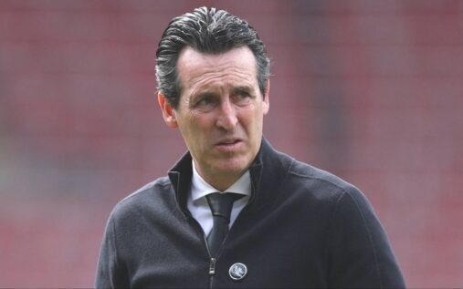 Newcastle manager Eddie Howe looking thoughtful on the touchline during a Premier League match