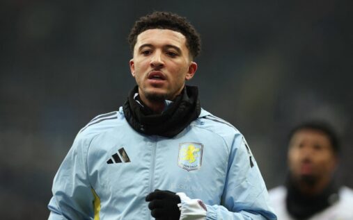 Jadon Sancho playing for Borussia Dortmund during his previous loan spell