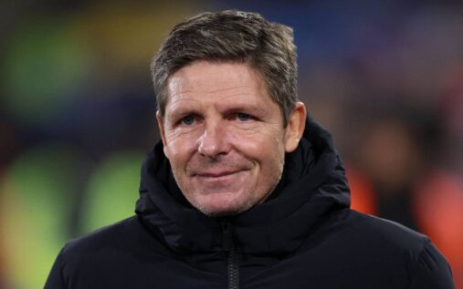 Bournemouth manager Andoni Iraola directing his players from the touchline during a Premier League match