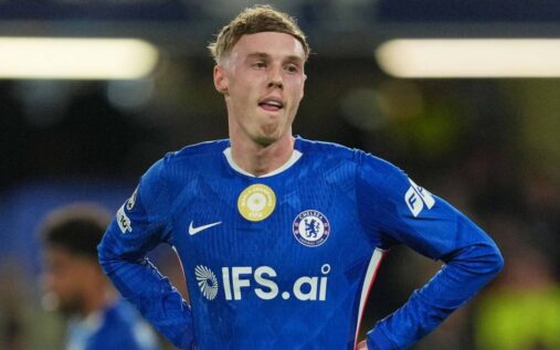 Chelsea head coach Liam Rosenior looking concerned on the touchline during a Premier League match