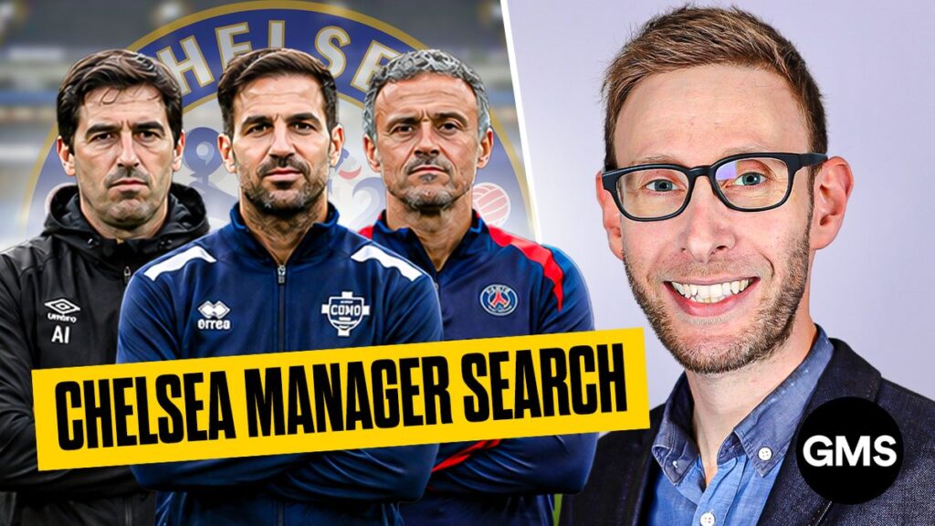 Chelsea football club crest displayed on a flag outside Stamford Bridge stadium