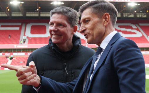Bournemouth manager Andoni Iraola issuing instructions from the touchline