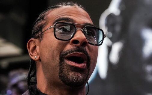 Split image of British heavyweight boxers Anthony Joshua and Tyson Fury