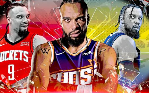 Dillon Brooks playing for the Phoenix Suns on the basketball court