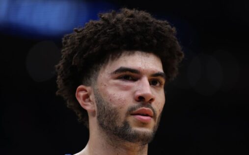 Duke forward Cameron Boozer standing on the basketball court looking focused