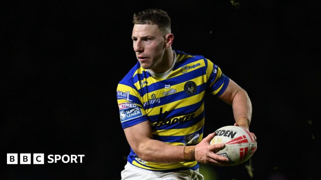 George Williams playing for Warrington Wolves in the Super League