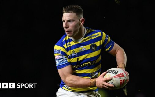 George Williams playing for Warrington Wolves in the Super League