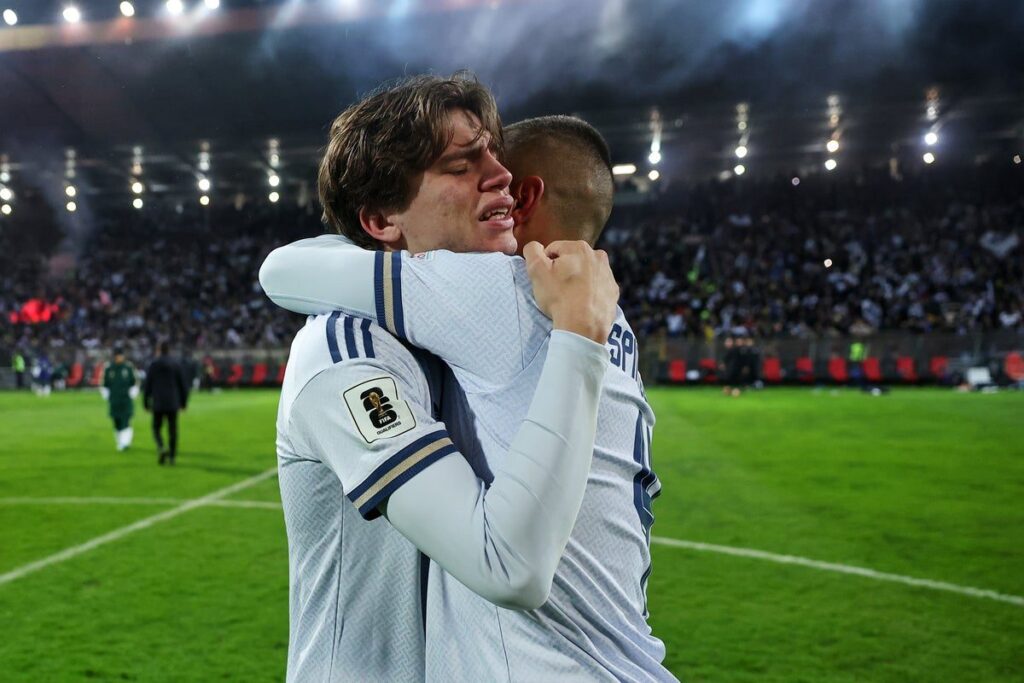 FIFA World Cup trophy displayed alongside European flags ahead of the expanded 48-team international tournament.