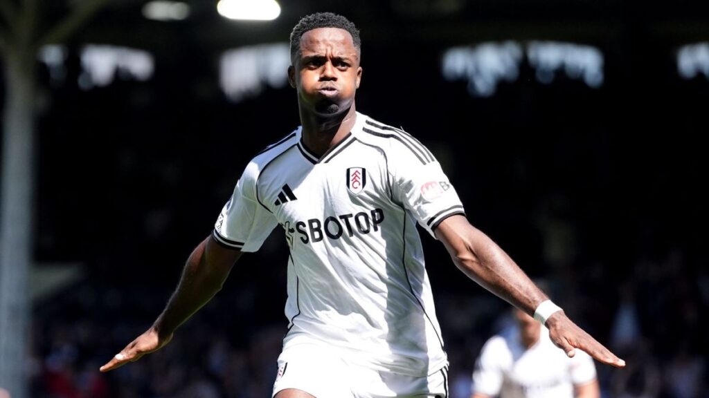 Ryan Sessegnon celebrating his winning goal for Fulham against Aston Villa