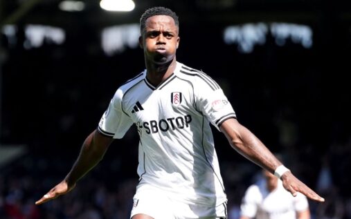 Ryan Sessegnon celebrating his winning goal for Fulham against Aston Villa