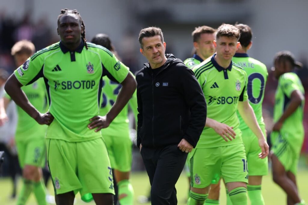 Fulham manager Marco Silva speaking to the media during a press conference