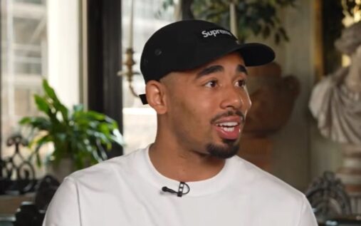 Gabriel Jesus looking focused during an Arsenal Premier League match