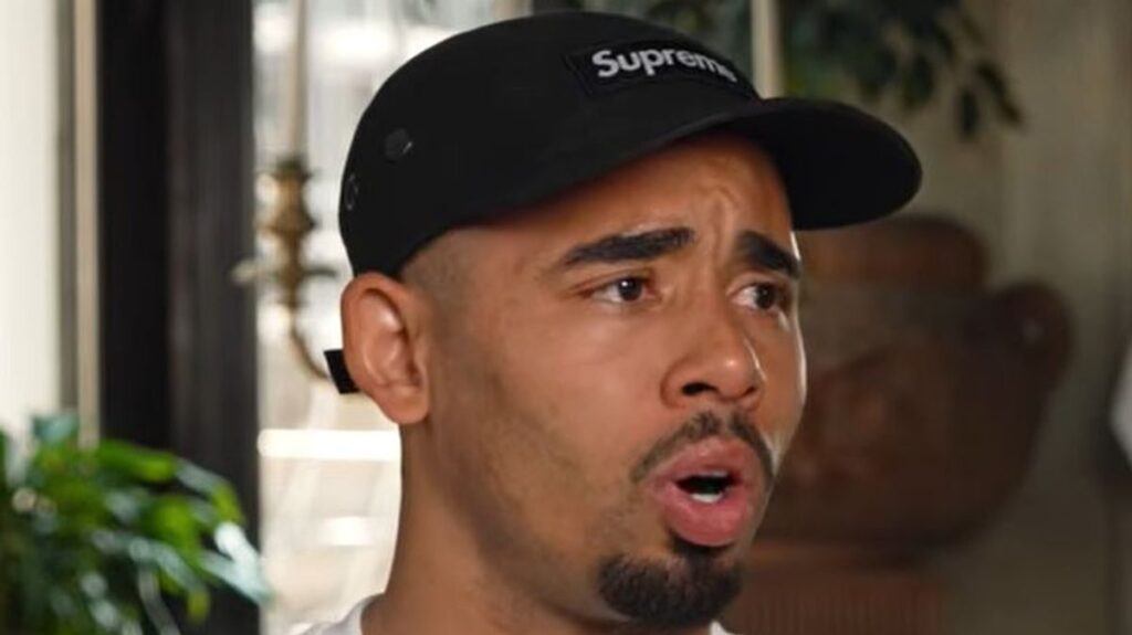 Gabriel Jesus playing for Arsenal in the Premier League