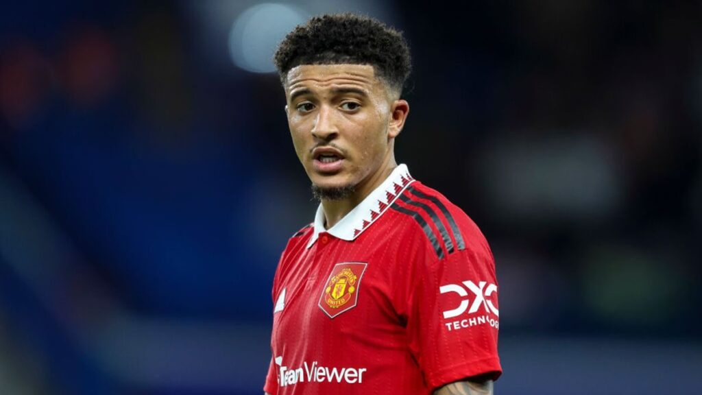 Jadon Sancho playing for Borussia Dortmund during a Bundesliga fixture