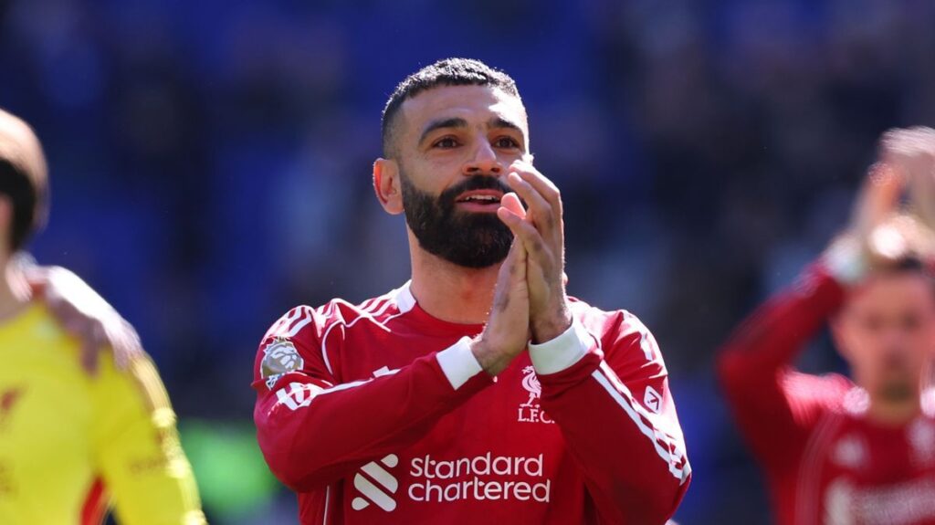 Mohamed Salah playing for Liverpool in a Premier League match
