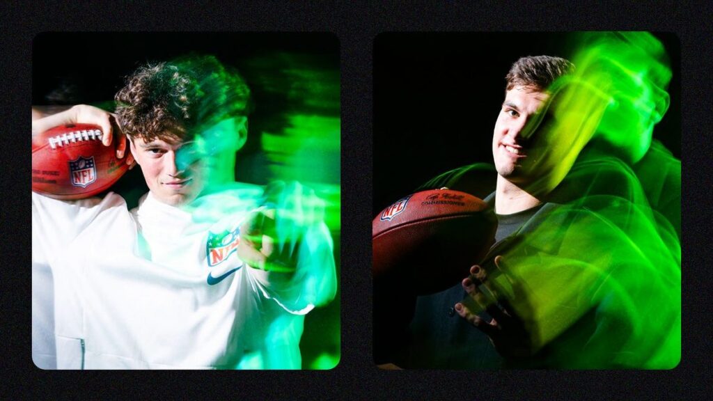 Fernando Mendoza dropping back to pass for Indiana