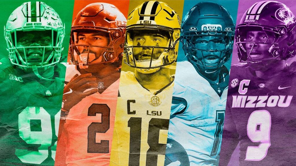 Fernando Mendoza preparing to throw a pass for the Indiana Hoosiers