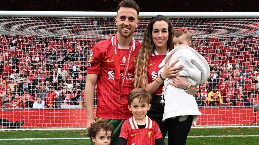 Diogo Jota and wife Rute Cardoso on their wedding day