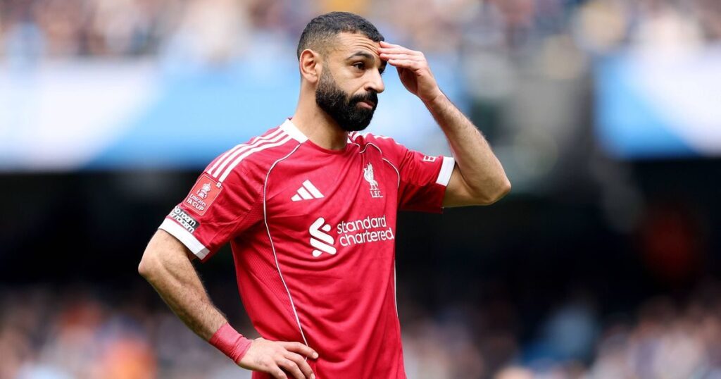 Liverpool forward Mohamed Salah preparing for a Champions League match