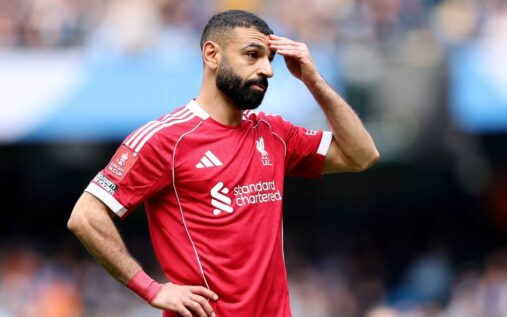 Liverpool forward Mohamed Salah preparing for a Champions League match