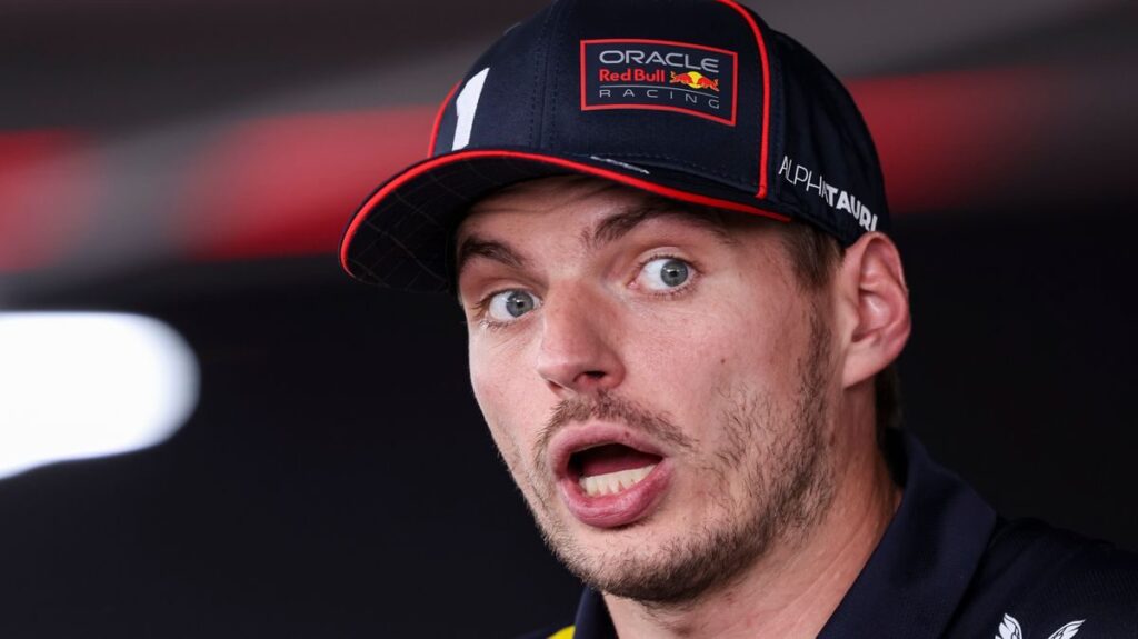 Red Bull driver Max Verstappen looking pensive in the Formula 1 paddock