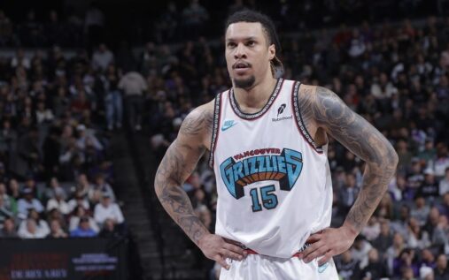 Memphis Grizzlies forward Brandon Clarke playing basketball on the court