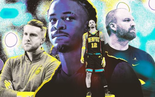 Ja Morant handling the basketball during a Memphis Grizzlies game