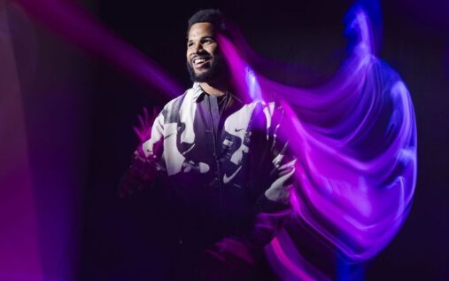 Miami Hurricanes defensive end Akheem Mesidor rushing the passer on the football field