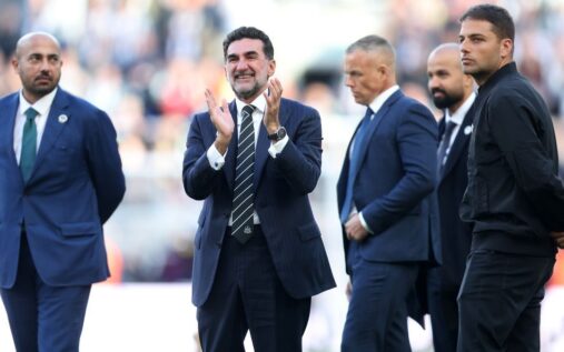 General exterior view of St James' Park stadium in Newcastle