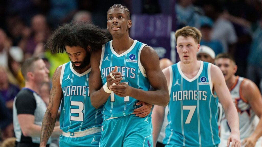 NBA players competing on court during the final week of the regular season