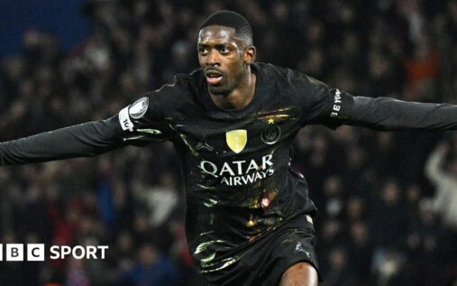 Paris St-Germain manager Luis Enrique issuing tactical instructions from the touchline during a Champions League match.