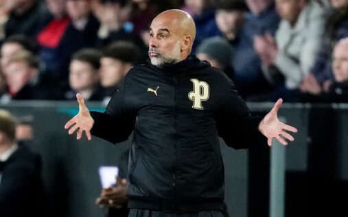 Referee Rob Jones officiating a Premier League football match