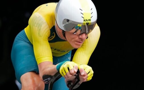 Former cycling world champion Rohan Dennis looking serious